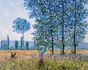 Fält i vårtid av Claude Monet