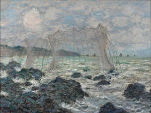 Fiskenät i Pourville av Claude Monet