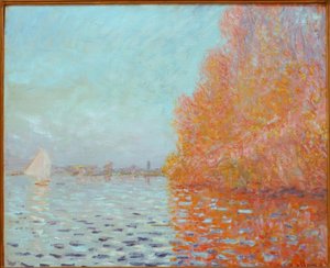 Flodlandskap, höst av Claude Monet