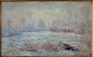 Frost nära Vetheuil 1880 Målning av Claude Monet (1840-1926) 1880 Dim. 0,61 x 1 m. Paris, Musée d