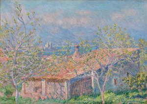 Trädgårdsmästarens hus i Antibes av Claude Monet