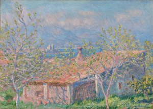 Trädgårdsmästarens hus i Antibes av Claude Monet