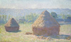 Höstack i kvällssolen, 1891 av Claude Monet
