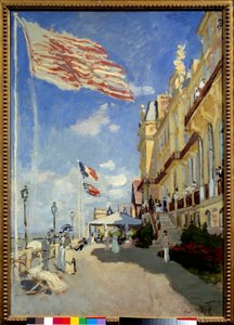 Hotel des Roches Noires i Trouville. Målning av Claude Monet (1840-1926) av Claude Monet