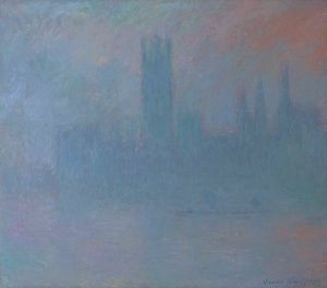 Parlamentshuset i dimman 1903 (olja på duk) av Claude Monet