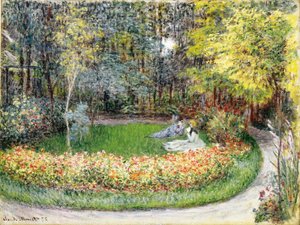 I trädgården, 1875 av Claude Monet