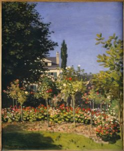 Trädgården i blom av Claude Monet