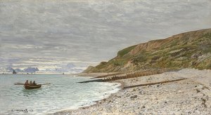 La Pointe de la Hève, Sainte-Adresse. 1864 av Claude Monet
