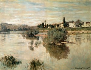 Seinen vid Lavacourt av Claude Monet