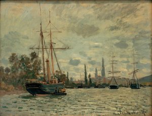 La Seine à Rouen (Seine i Rouen) av Claude Monet
