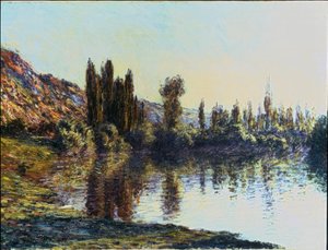 Seinen vid Vétheuil av Claude Monet