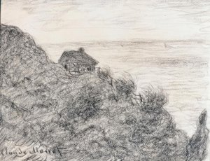 Tullstugan nära Pourville av Claude Monet
