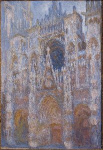Rouens katedral. Porten, morgonsol. harmoni av Claude Monet