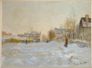 Snö i Argenteuil av Claude Monet