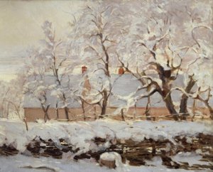 La pie (skatan) av Claude Monet