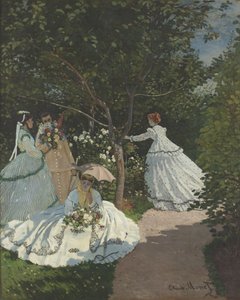 Damer i trädgården av Claude Monet
