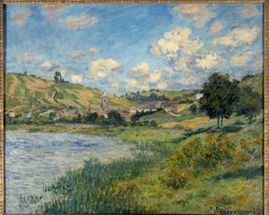 Landskap. Vetheuil. Målning av Claude Monet (1840-1926) av Claude Monet