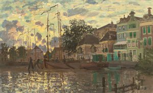 Dammen i Zaandam, på kvällen av Claude Monet