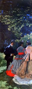 Lunch på gräset, vänster panel, 1865 av Claude Monet