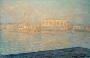 Hertigpalatset sett från Saint-Georges Majeur av Claude Monet
