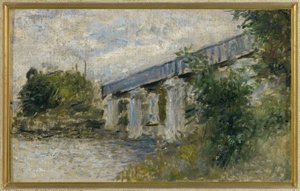 Järnvägsbron, Argenteuil av Claude Monet