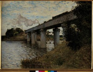 Järnvägsbron vid Argenteuil av Claude Monet