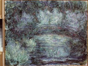 Japanska bron av Claude Monet