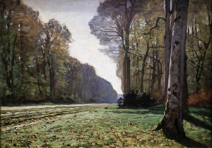 Trottoaren i Chailly 1865 (Olja på duk) av Claude Monet