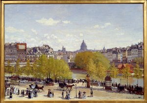 Quai du Louvren i Paris 1867. Målning av Claude Monet (1840-1926) av Claude Monet