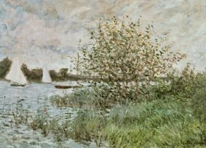 Seines strand nära Argenteuil av Claude Monet