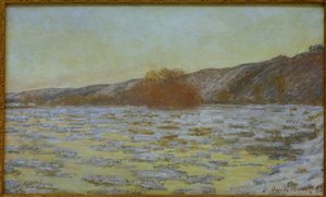 Istappar, skymningseffekt av Claude Monet