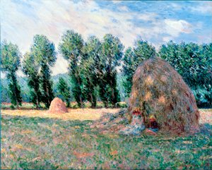""Höstackarna"" Målning av Claude Monet (1840-1926) 1885 Dim 65,2x81,5 cm Ohara Museum of Art, Kurashiki av Claude Monet