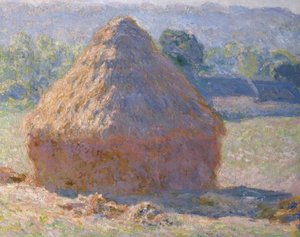 Höstackar, slutet av sommaren av Claude Monet