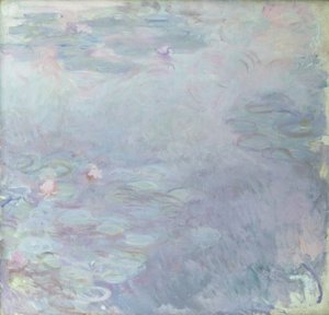 Ljusfärgade nymfeor av Claude Monet