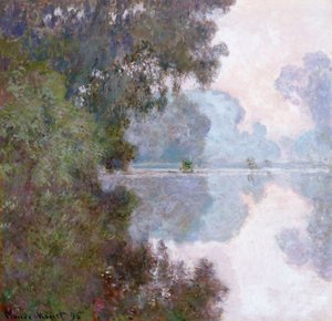 Morgon på Seine, nära Giverny, 1896 av Claude Monet