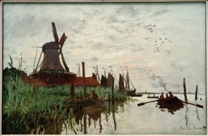 Bruk i Zaandam av Claude Monet