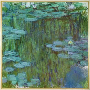 Nympheas a Giverny (olja på duk) av Claude Monet