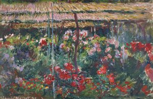 Pionträdgården, 1887 av Claude Monet