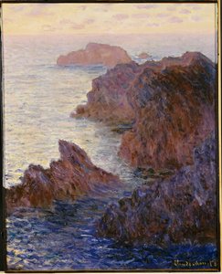 Point de Rochers, Port-Goulphar av Claude Monet