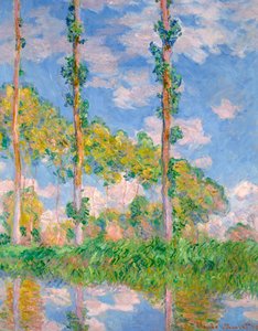 Poplar i solen, 1891 av Claude Monet