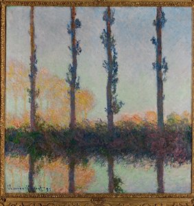 Poplar, eller de fyra träden (målning på duk) av Claude Monet