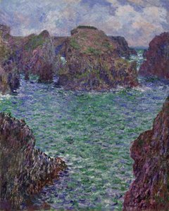 Port-Goulphar, Belle-Ile, 1887 av Claude Monet