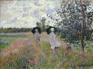 Promenad nära Argenteuil av Claude Monet