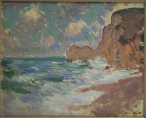 vikande vågor av Claude Monet