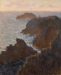 Klipporna vid Belle-Isle, Port-Domois av Claude Monet