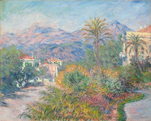 romersk väg vid Bordighera; Romersk väg i Bordighera, 1884 av Claude Monet
