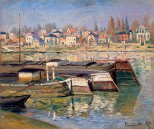 Seine i Asnières, 1873. av Claude Monet