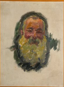 Självporträtt (olja på duk) av Claude Monet