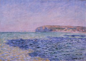 Skuggor på havet. Klipporna i Pourville, 1882 av Claude Monet