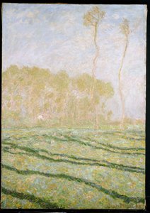 Vårlandsbygden i Giverny, 1894 av Claude Monet